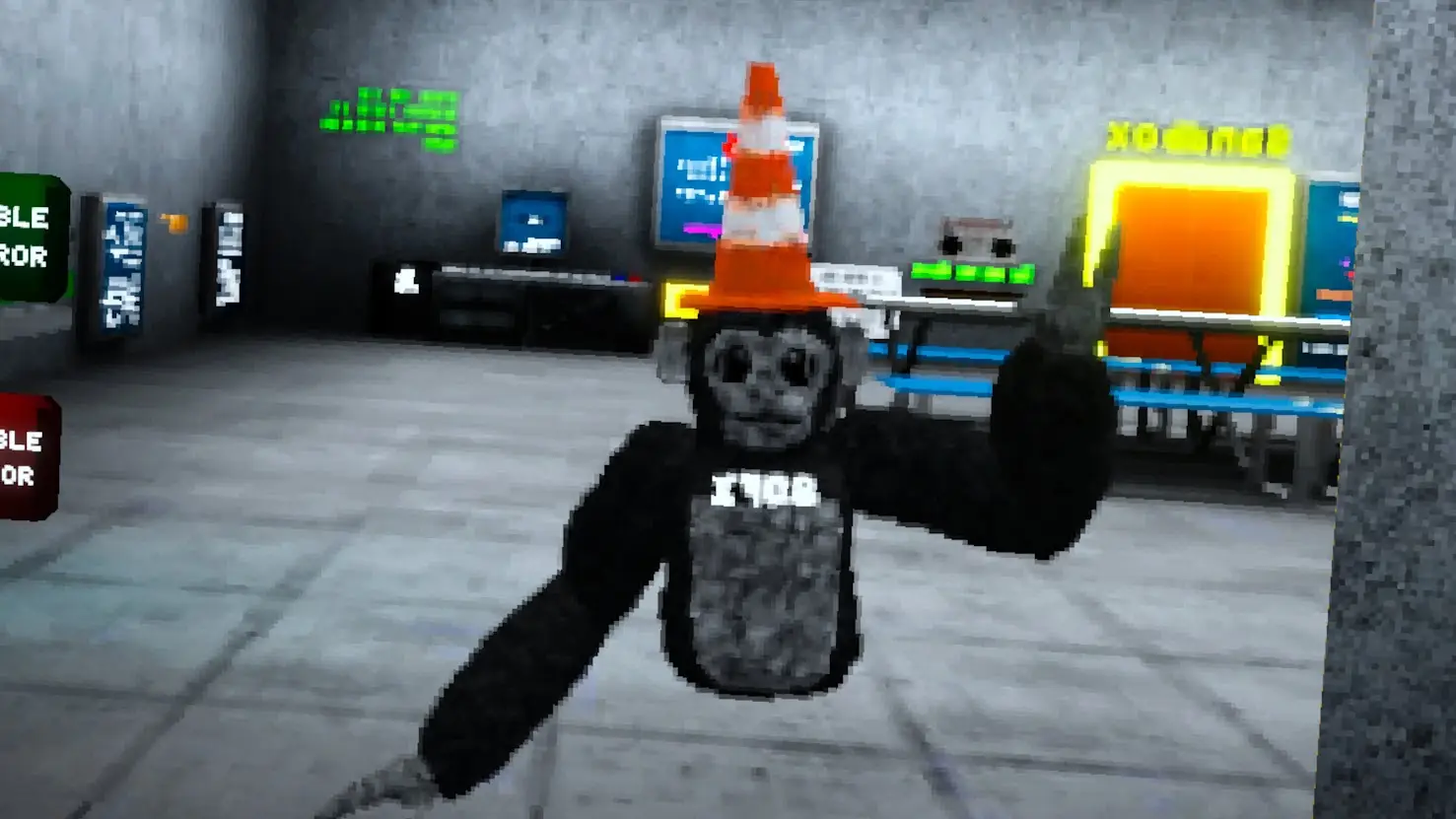 scary baboon